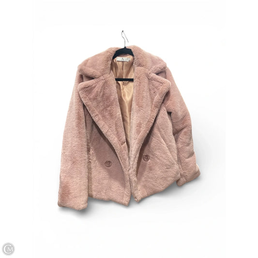 Coat Faux Fur & Sherpa By Clothes Mentor In Pink, Size: L