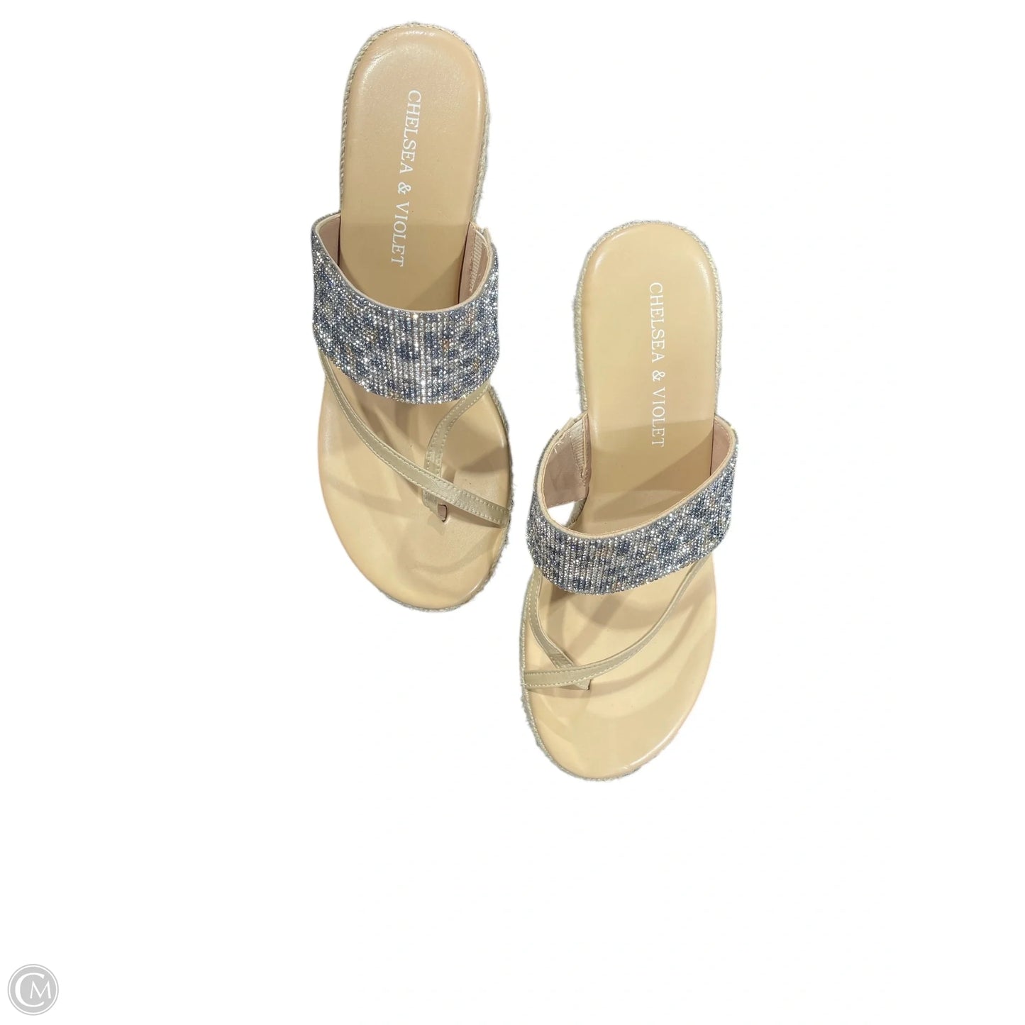 Sandals Heels Wedge By Chelsea And Violet In Animal Print, Size: 9