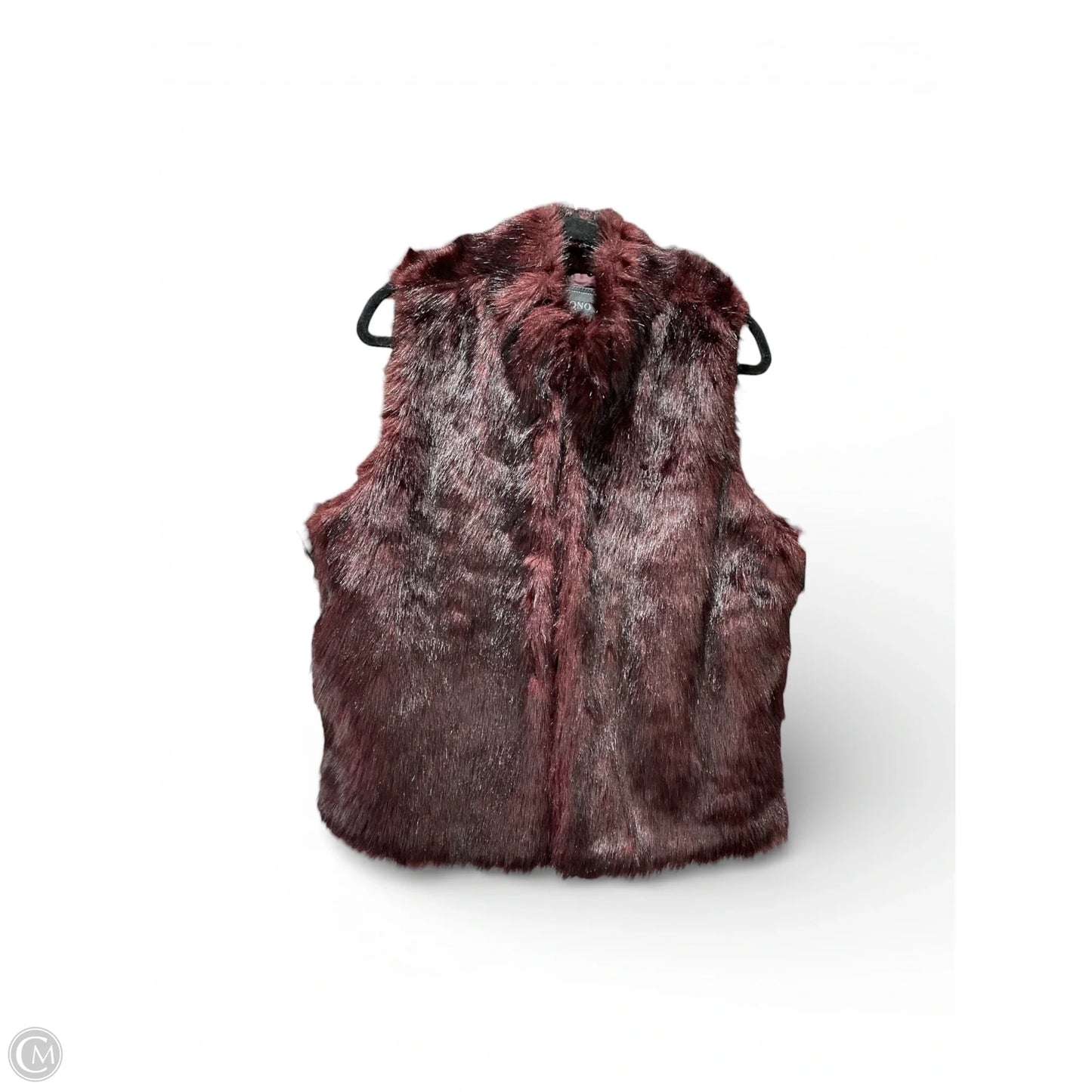 Vest Faux Fur & Sherpa By Ci Sono In Maroon, Size: Xl