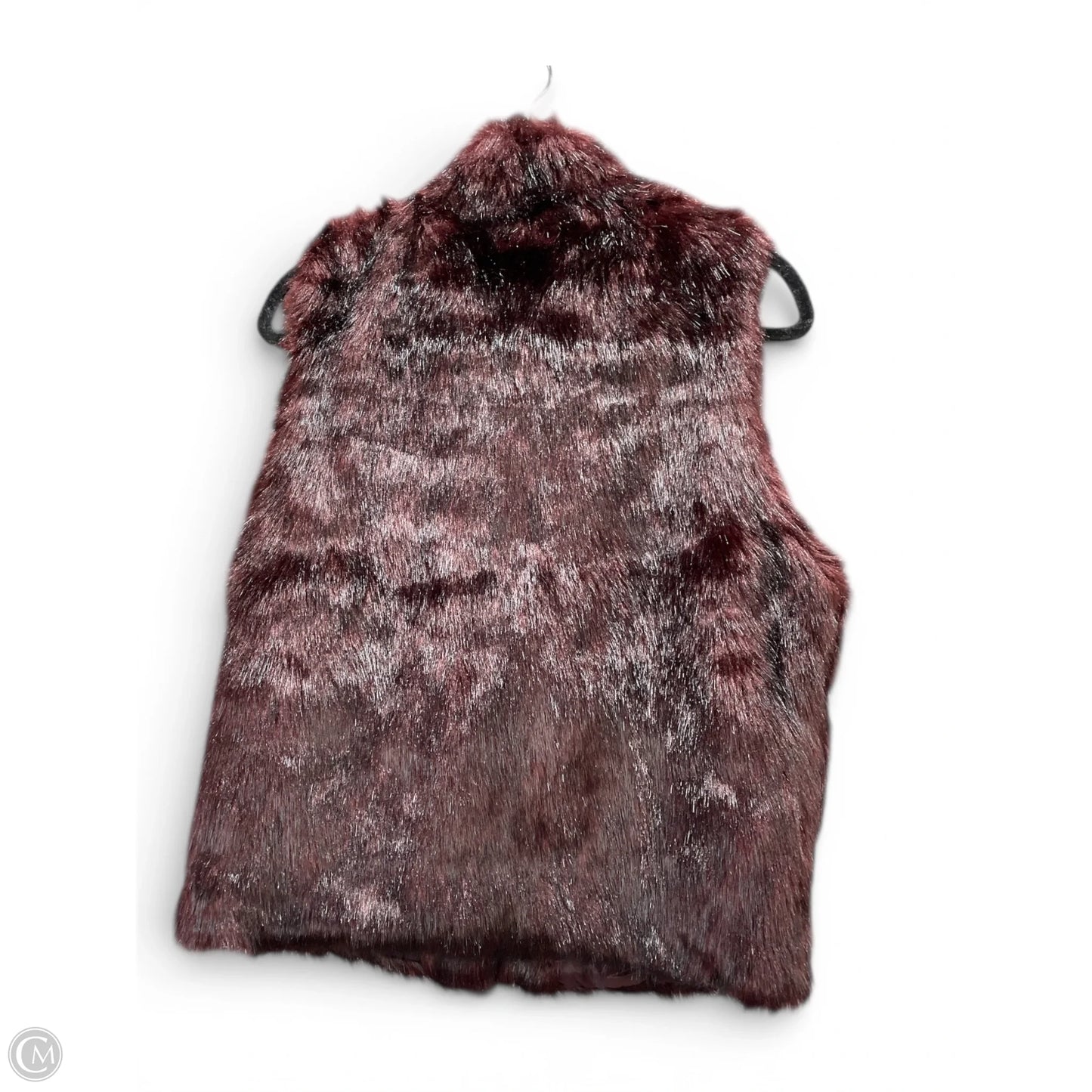 Vest Faux Fur & Sherpa By Ci Sono In Maroon, Size: Xl
