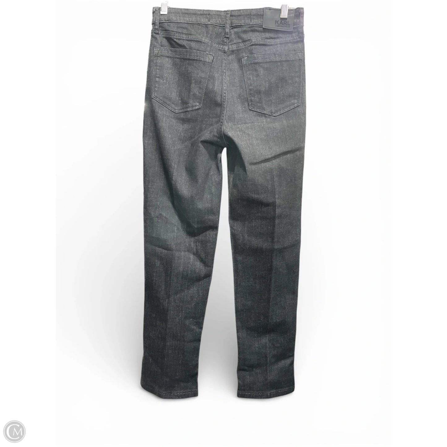Jeans Designer By Karl Lagerfeld In Black Denim, Size: 4