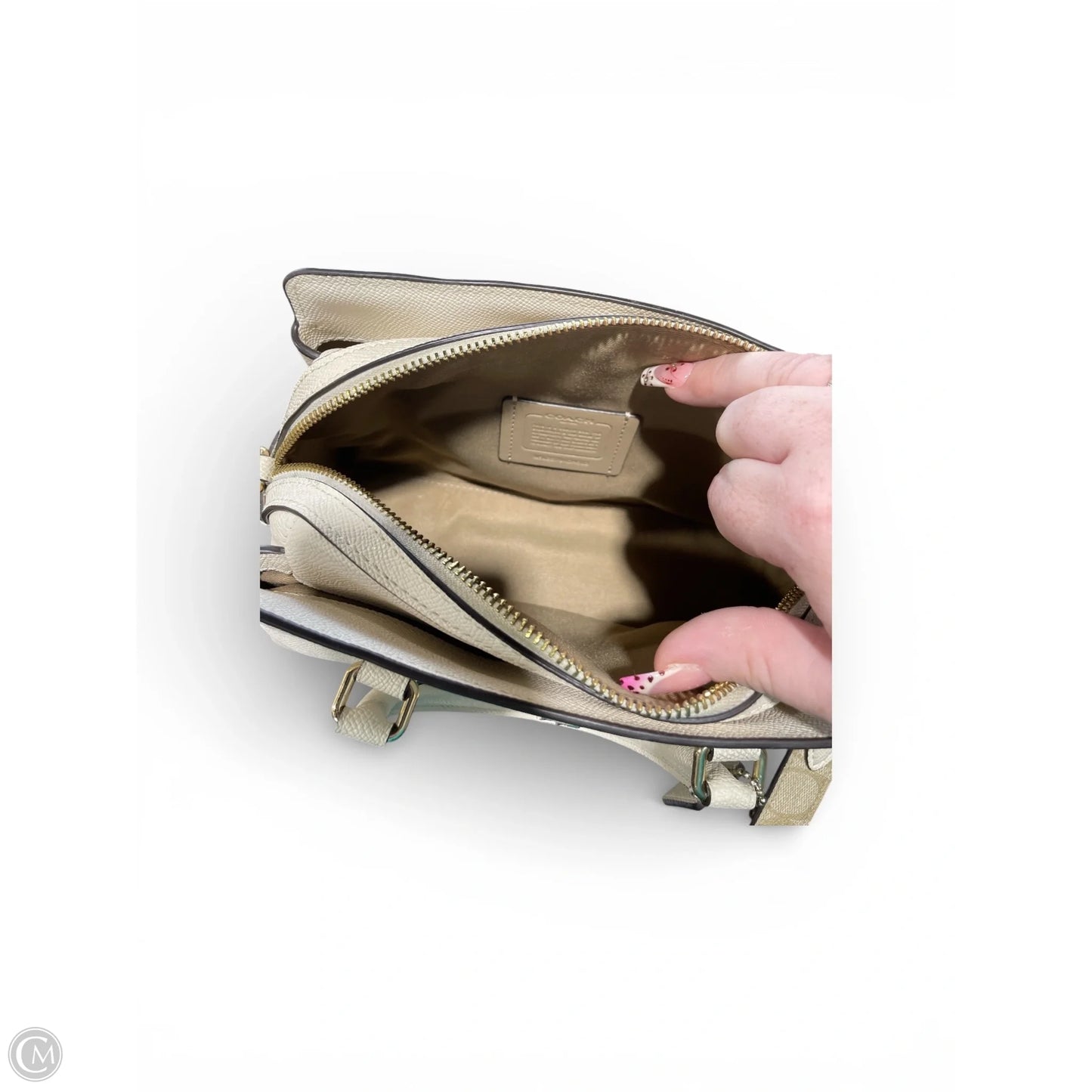 Handbag Designer By Coach, Size: Small