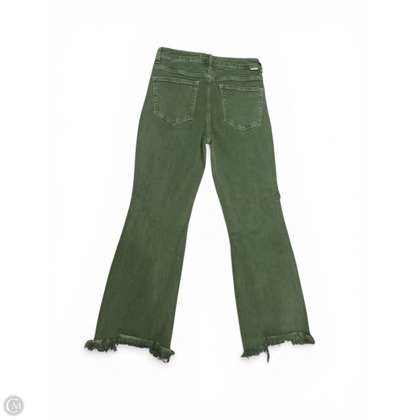 Jeans Wide Leg By Risen In Green Denim, Size: S