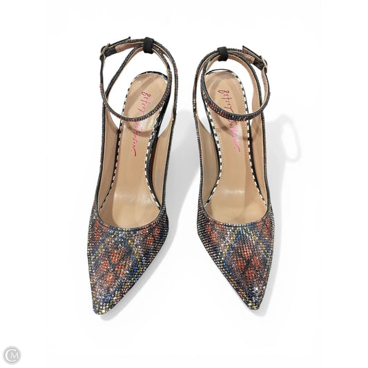Shoes Heels Block By Betsey Johnson In Multi-colored, Size: 6.5
