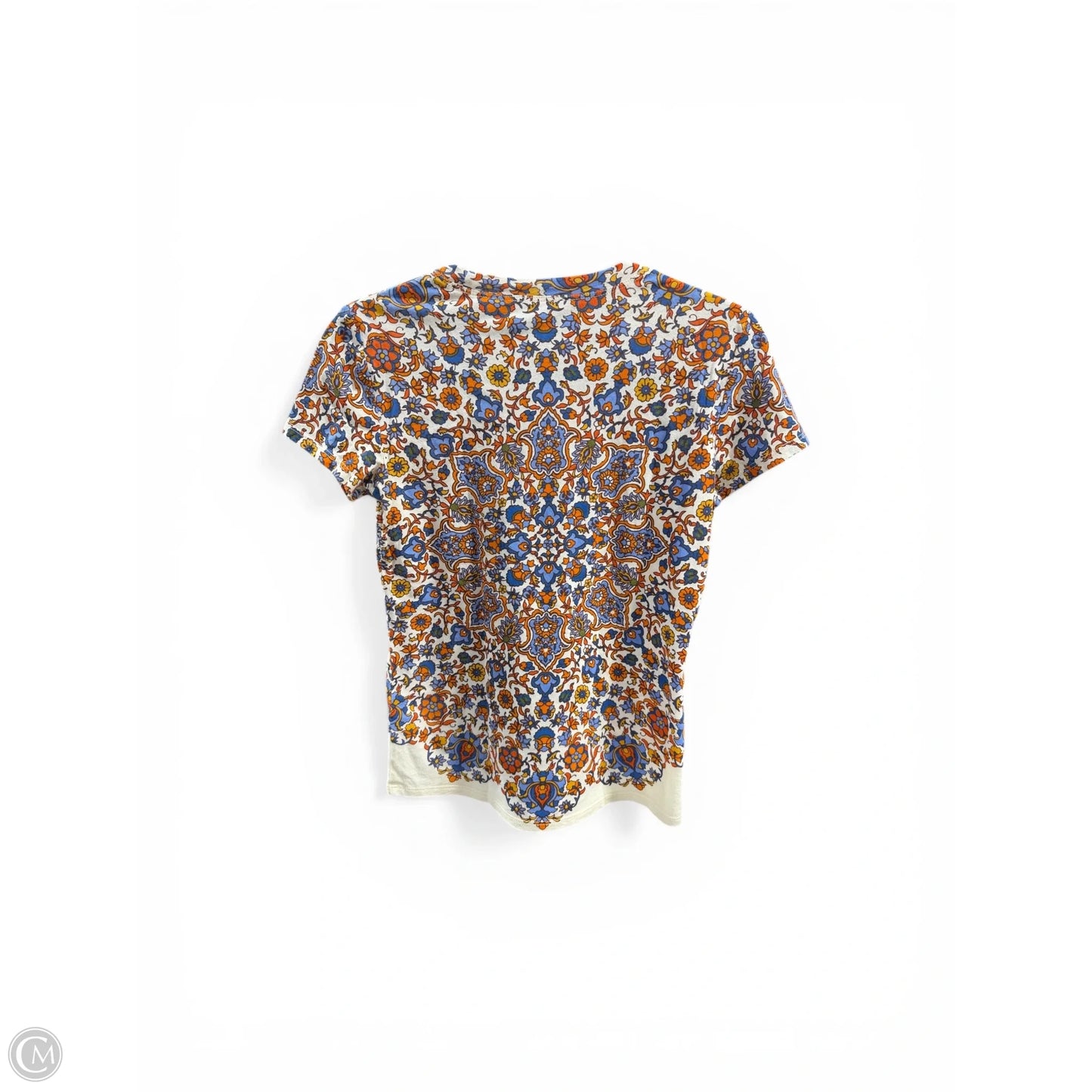 Top Short Sleeve Designer By Tory Burch In Floral Print, Size: Xxs