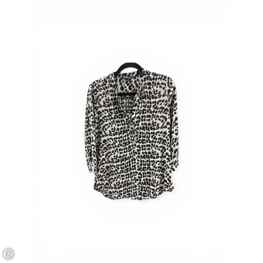 Blouse Long Sleeve By Dalia In Animal Print, Size: S