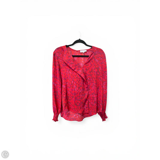 Blouse Long Sleeve By Gibson And Latimer In Animal Print, Size: S