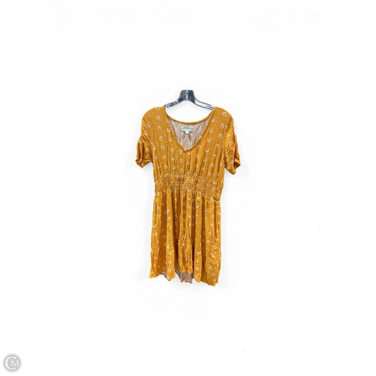 Dress Casual Midi By Idyllwind In Orange & White, Size: L