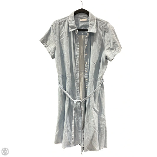 Dress Casual Midi By Croft And Barrow In Blue Denim, Size: L