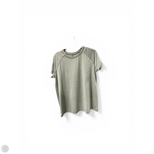 Top Short Sleeve By Eddie Bauer In Green, Size: L