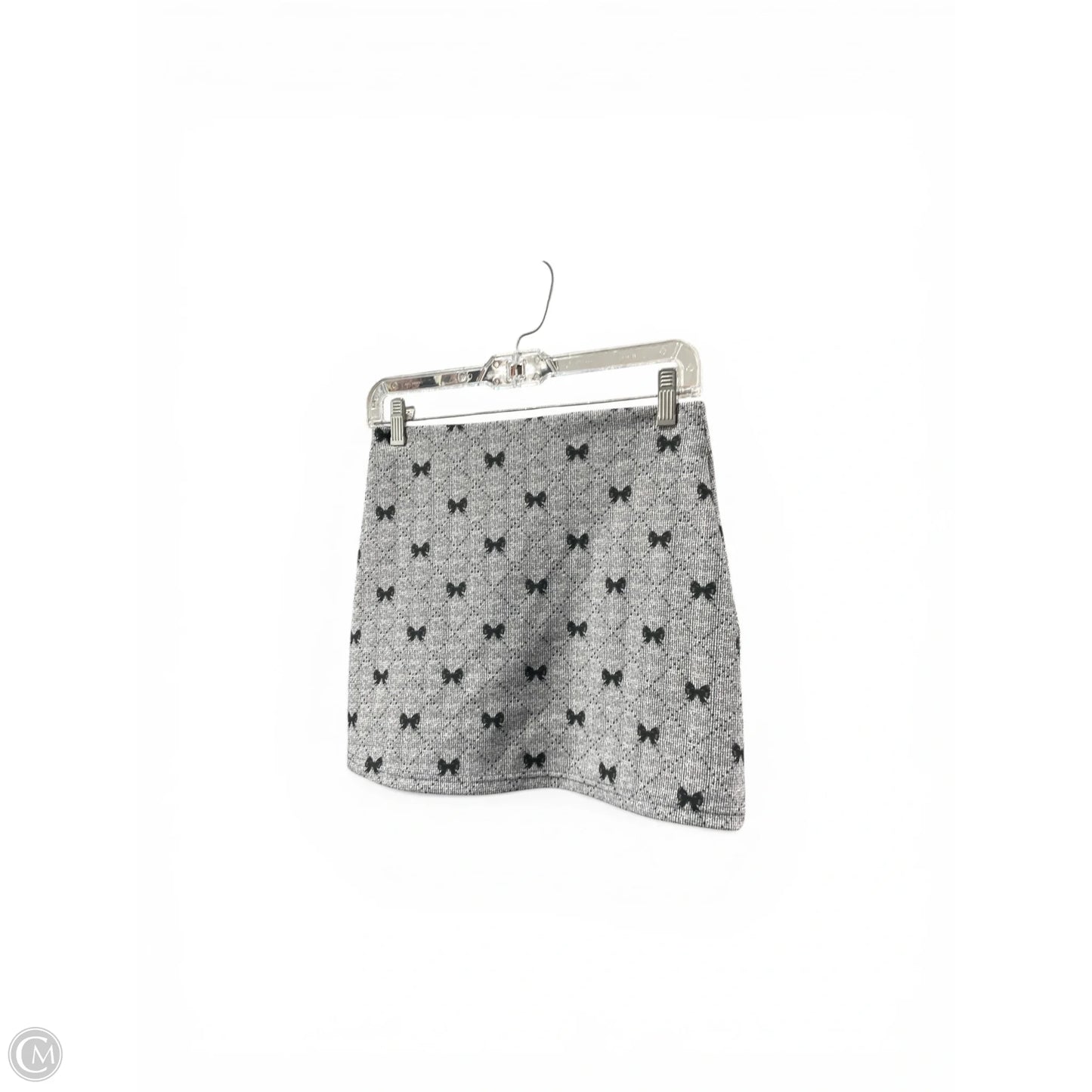 Skirt Mini & Short By Clothes Mentor In Black & Grey, Size: S