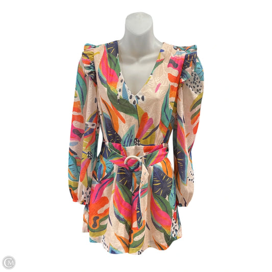Dress Casual Short By Tcec In Tropical Print, Size: L