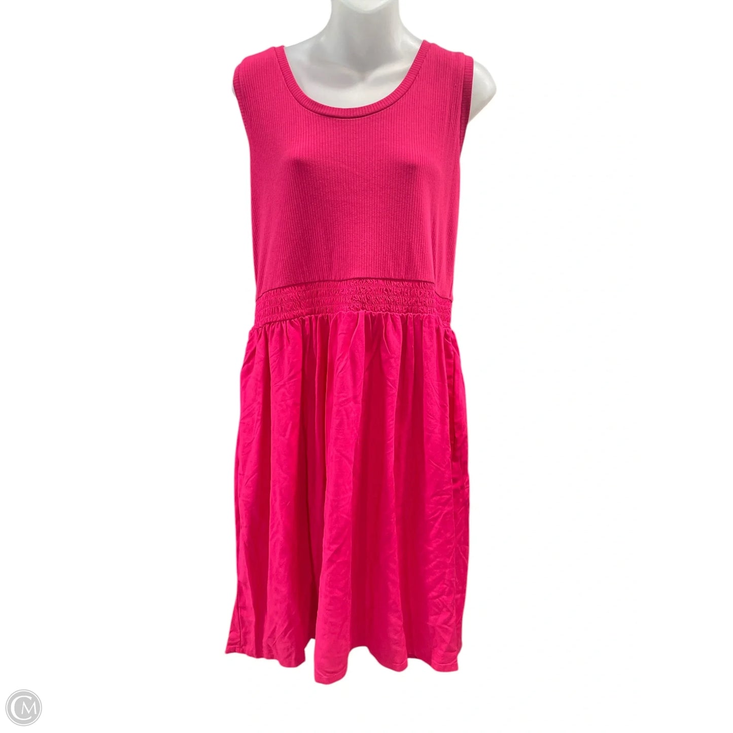 Dress Casual Midi By Clothes Mentor In Pink, Size: Xl