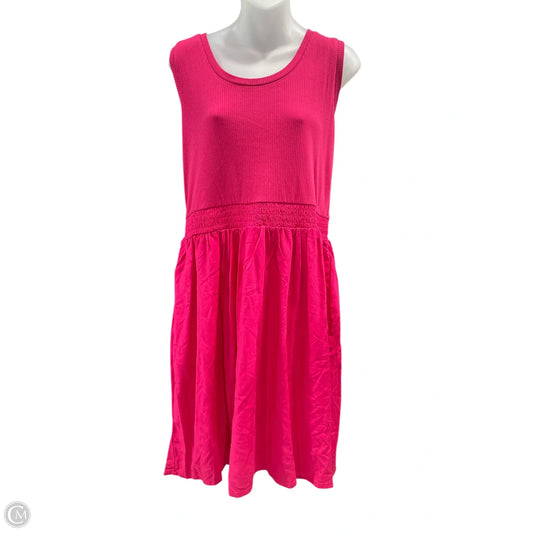 Dress Casual Midi By Clothes Mentor In Pink, Size: Xl