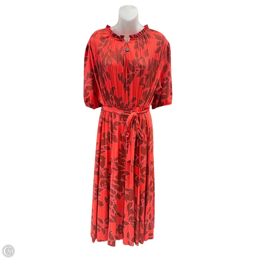 Dress Casual Midi By Nanette By Nanette Lepore In Floral Print, Size: 16