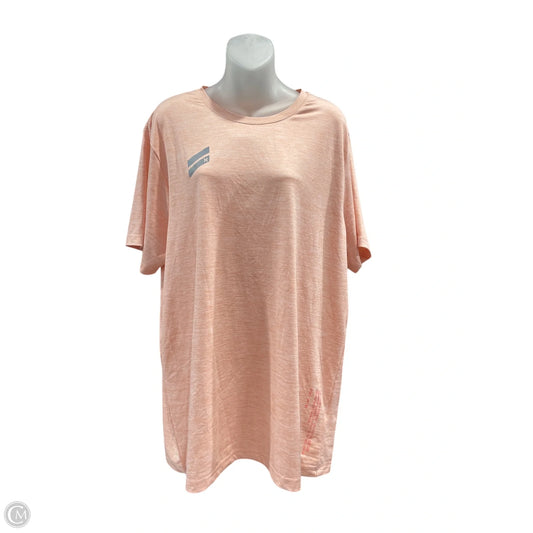 Athletic Top Short Sleeve By Hurley In Orange, Size: Xl