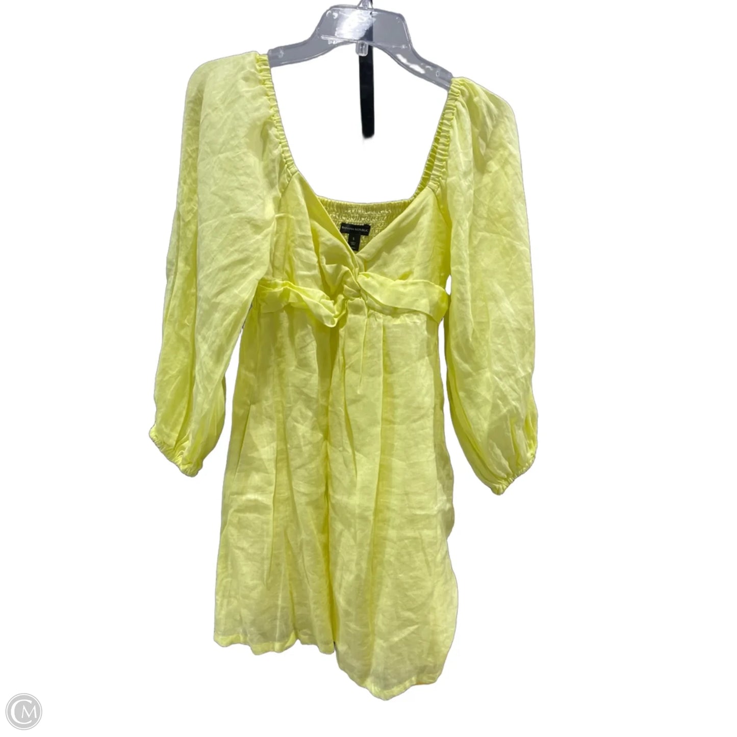 Dress Casual Short By Banana Republic In Yellow, Size: S