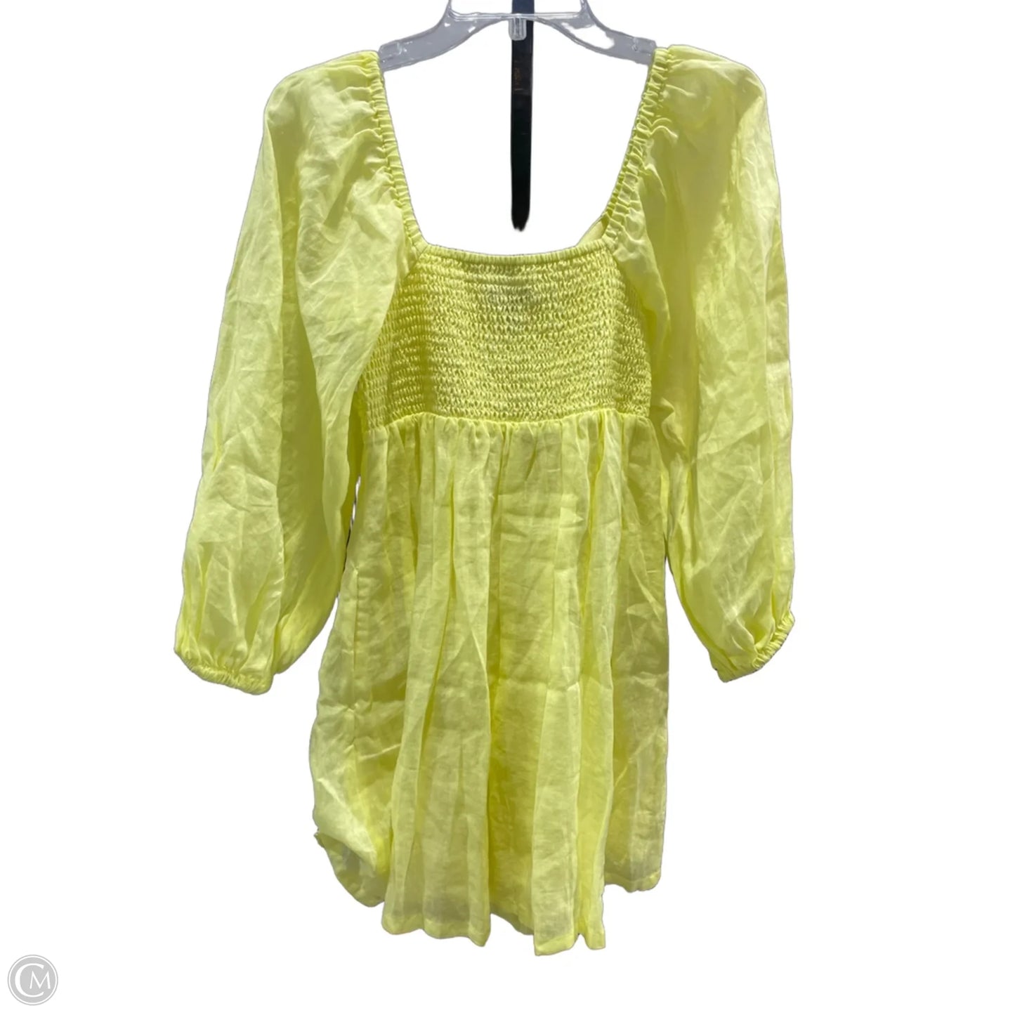 Dress Casual Short By Banana Republic In Yellow, Size: S