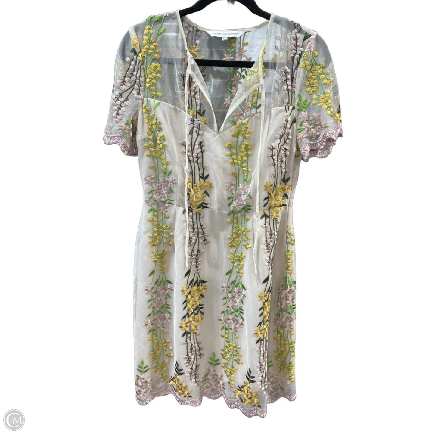 Dress Casual Midi By Cupcakes And Cashmere In Floral Print, Size: 4