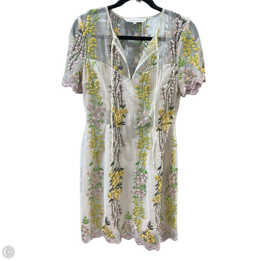 Dress Casual Midi By Cupcakes And Cashmere In Floral Print, Size: 4