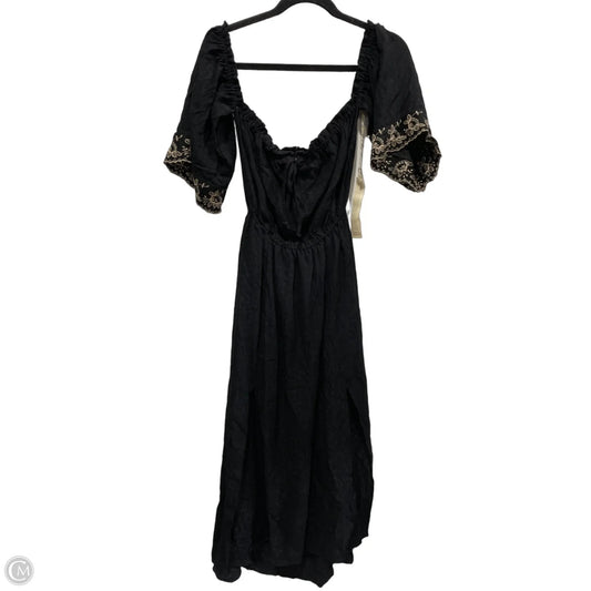 Dress Casual Maxi By Saltwater Luxe In Black & Cream, Size: L