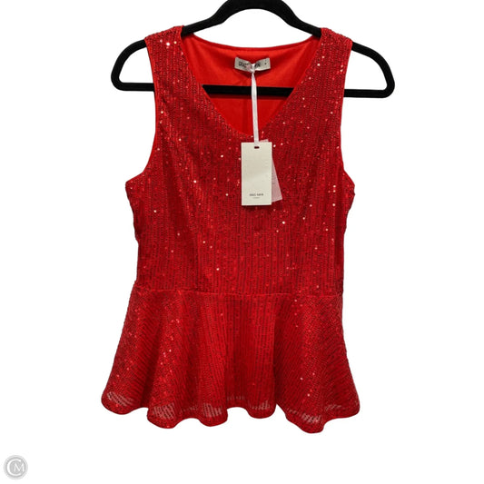 Blouse Sleeveless By Grace Karin In Red, Size: M