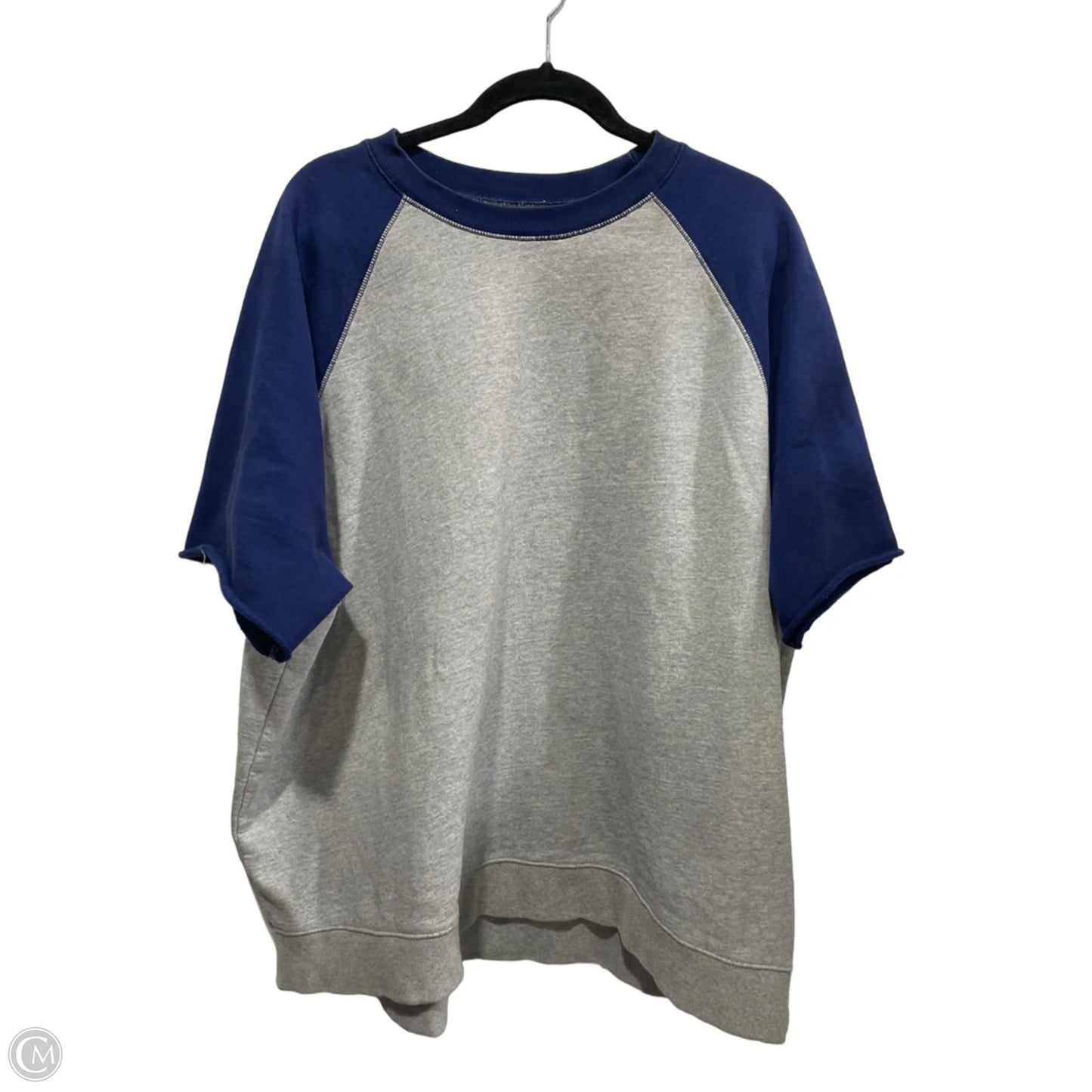 Top Short Sleeve By Levis In Blue & Grey, Size: Xl