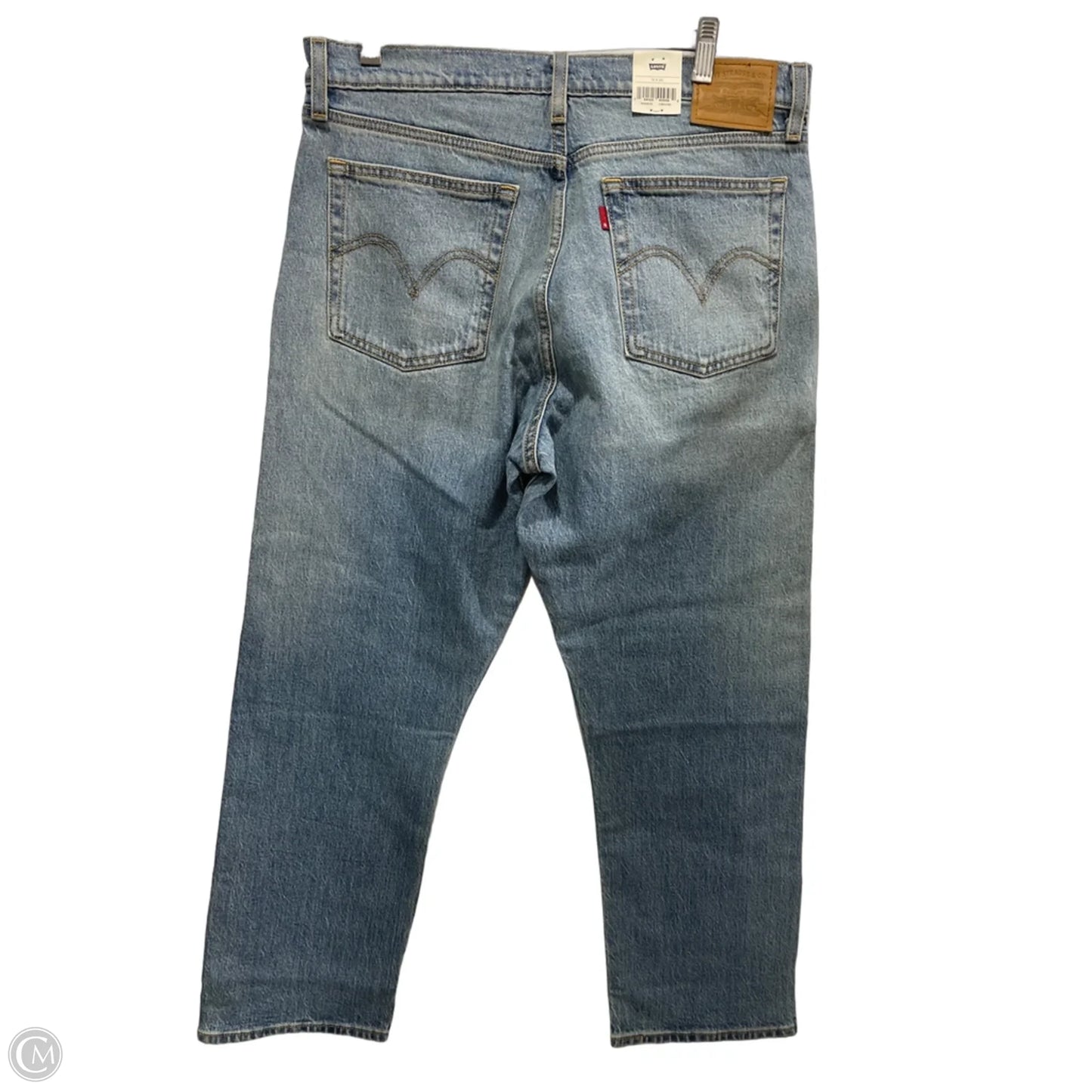 Jeans Straight By Levis In Blue Denim, Size: L
