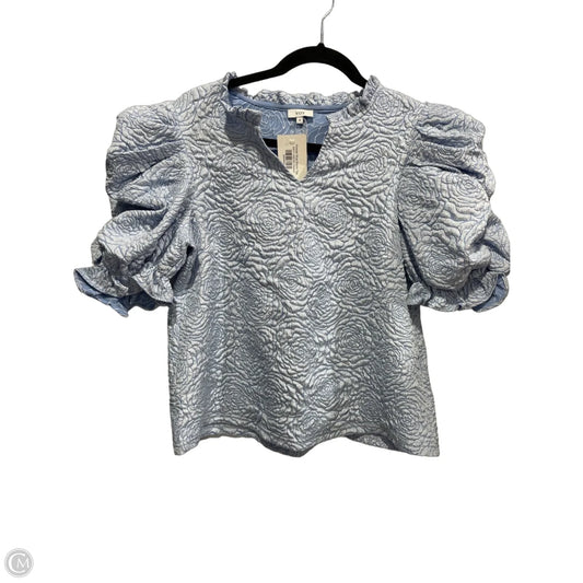 Blouse Short Sleeve By Voy In Blue, Size: M