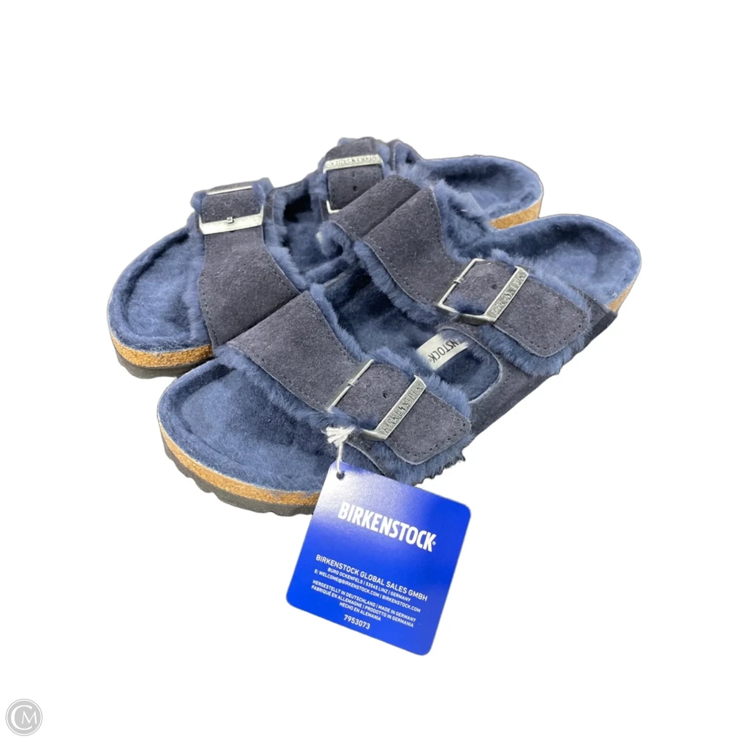 Sandals Flats By Birkenstock In Blue, Size: 10