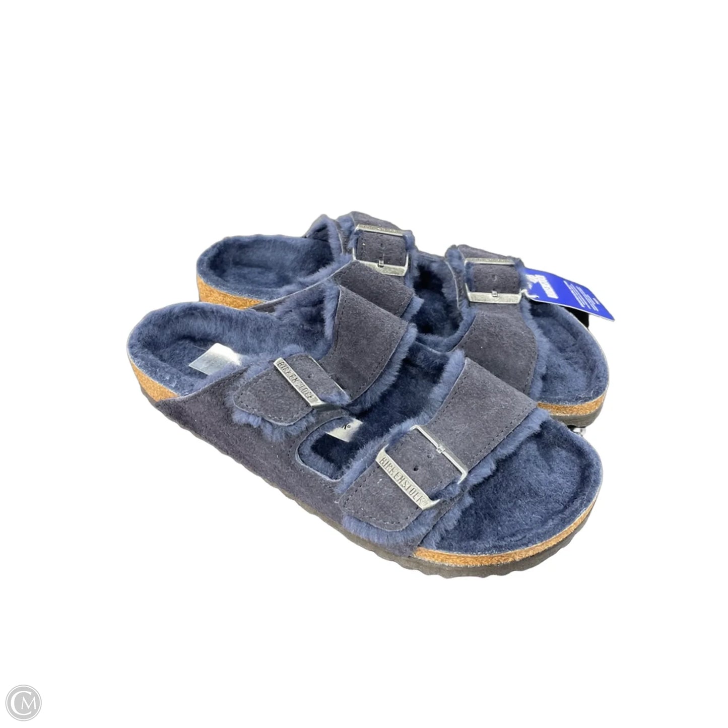 Sandals Flats By Birkenstock In Blue, Size: 10