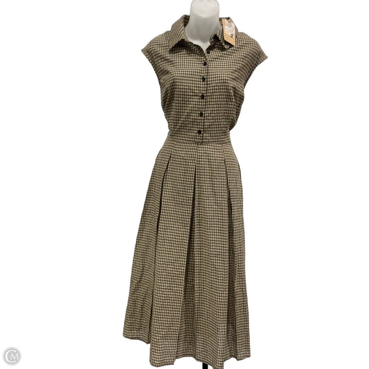 Dress Casual Midi By Chaps In Striped Pattern, Size: S
