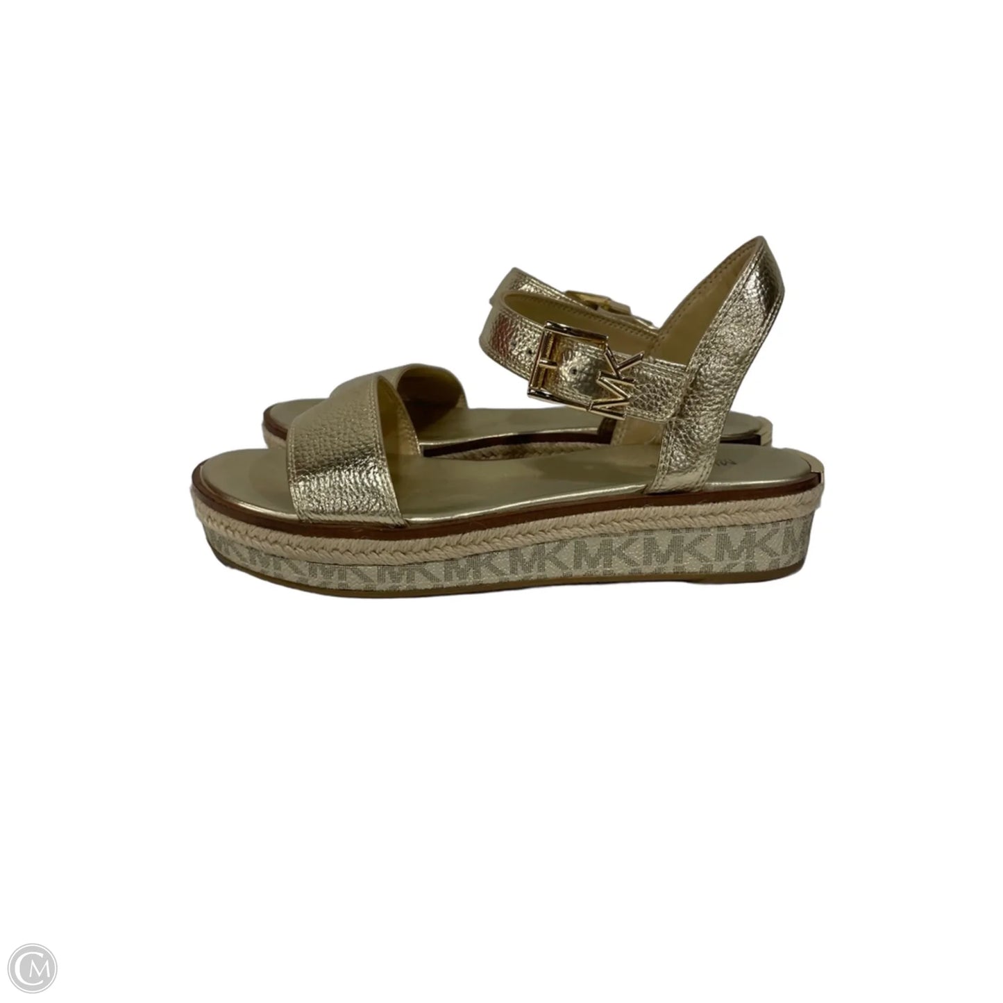 Sandals Flats By Michael By Michael Kors In Gold, Size: 8.5