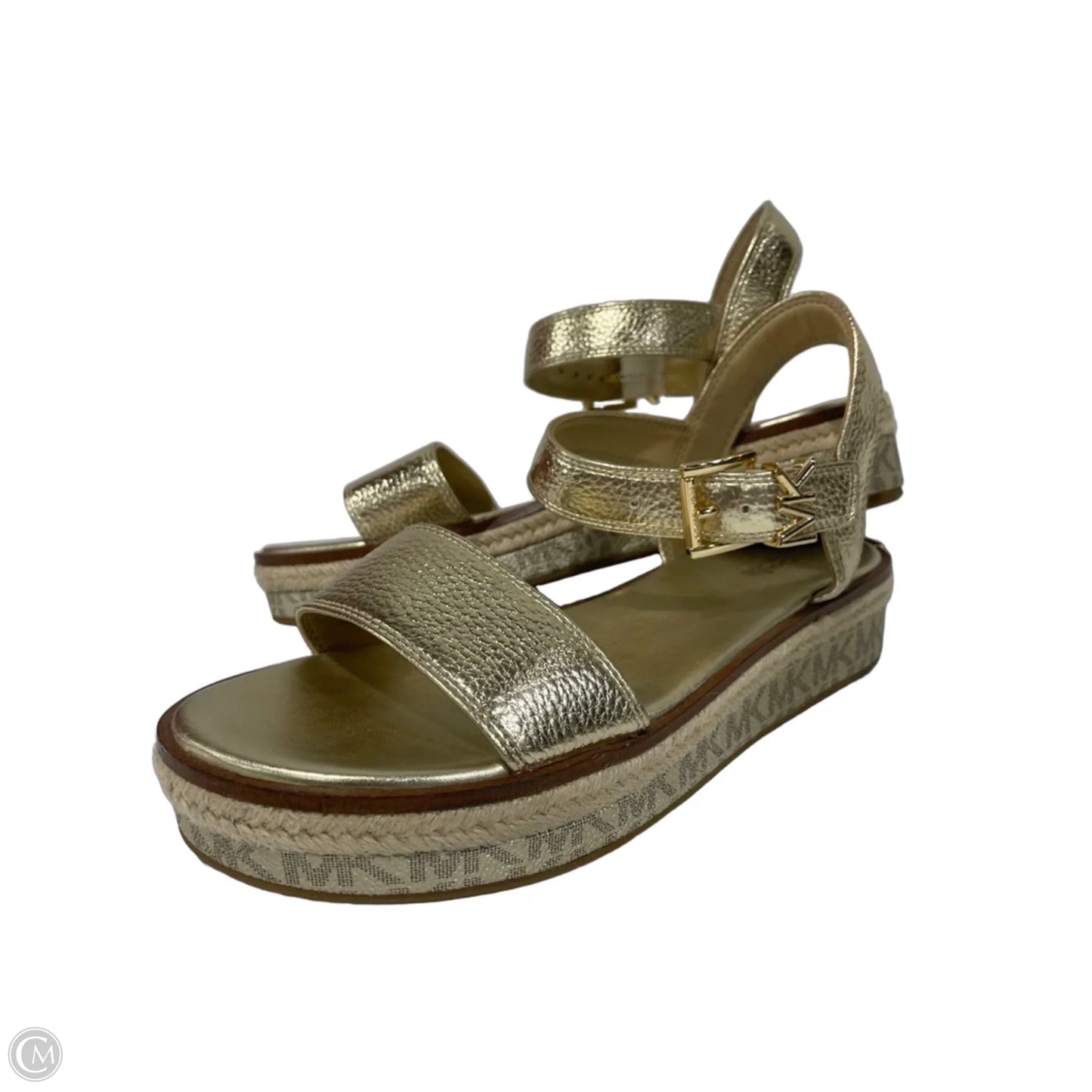 Sandals Flats By Michael By Michael Kors In Gold, Size: 8.5