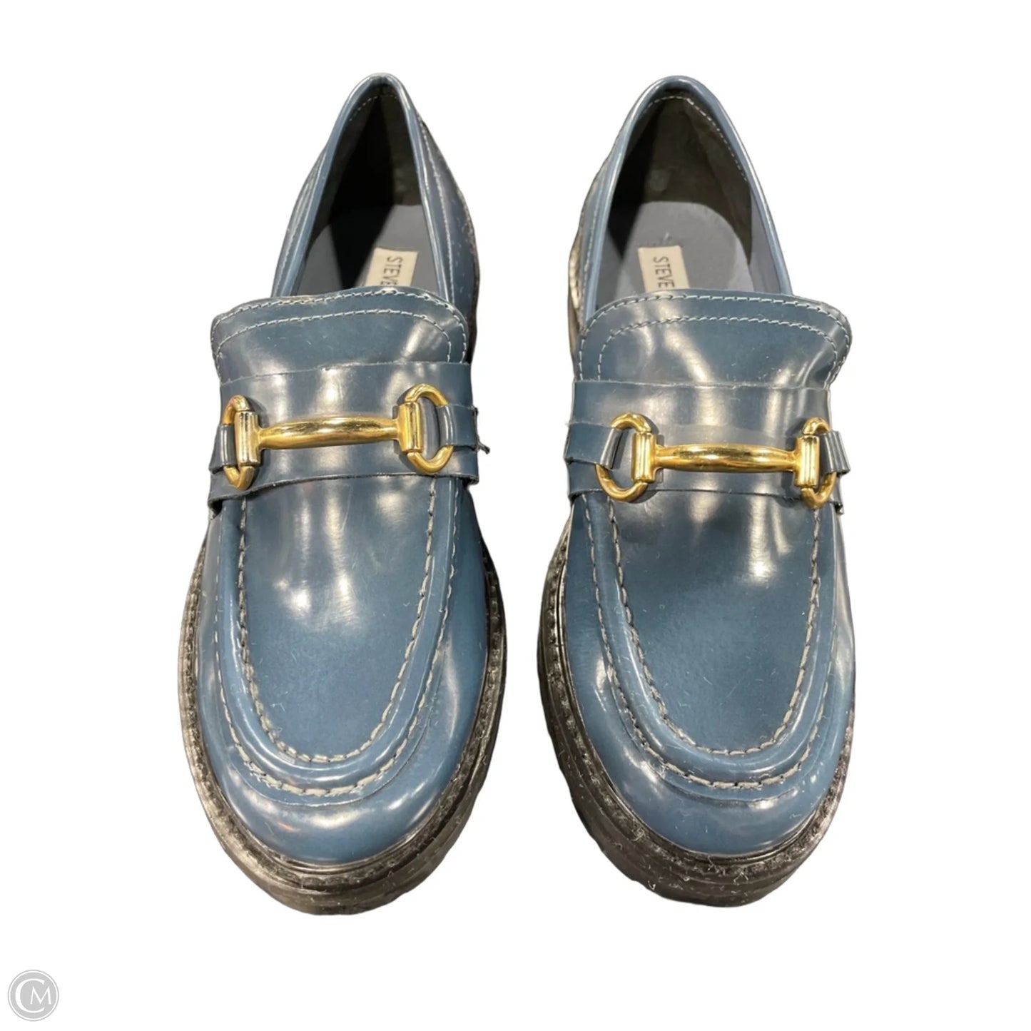 Shoes Heels Platform By Steve Madden In Blue, Size: 7