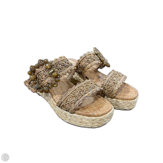 Sandals Heels Platform By Sam Edelman In Brown, Size: 6.5