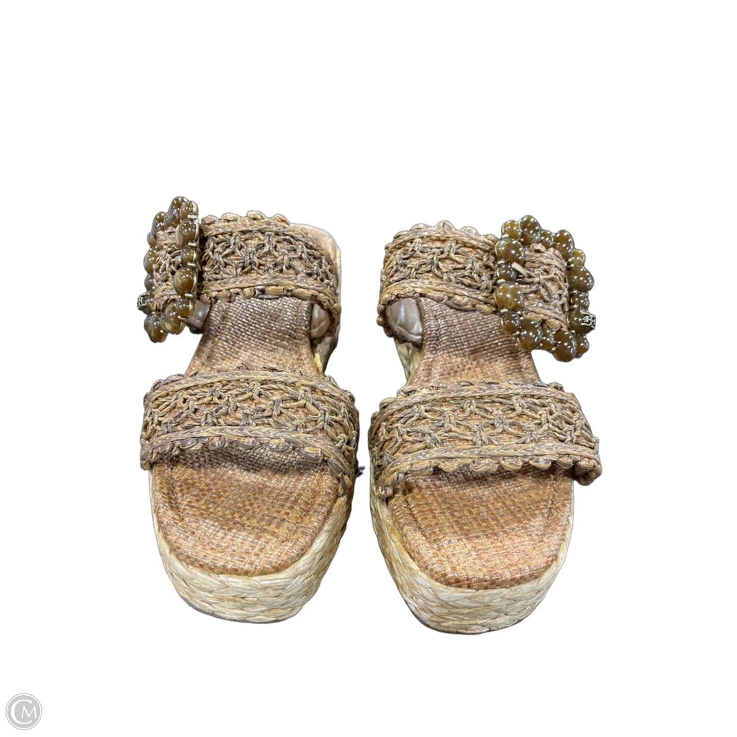 Sandals Heels Platform By Sam Edelman In Brown, Size: 6.5