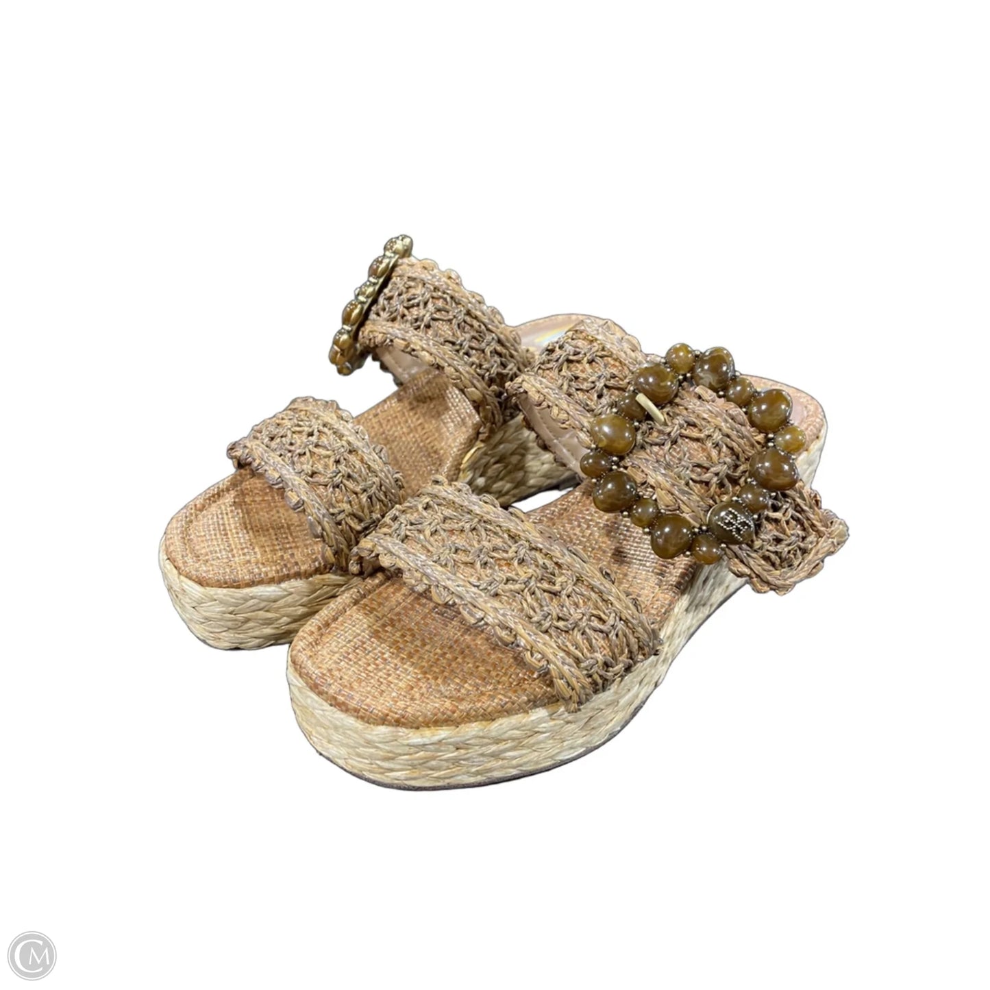 Sandals Heels Platform By Sam Edelman In Brown, Size: 6.5