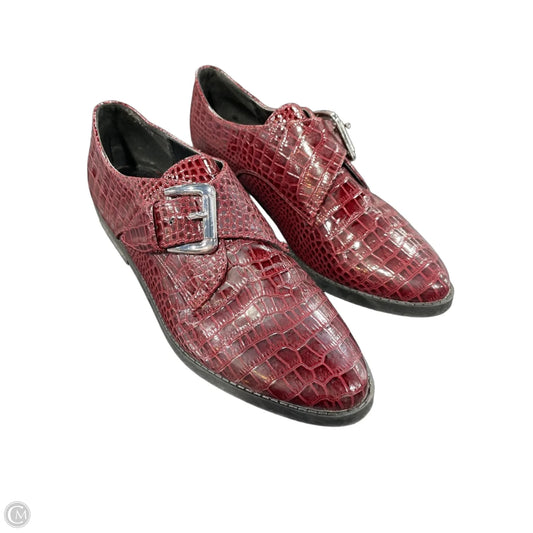 Shoes Heels Platform By Aldo In Maroon, Size: 6.5