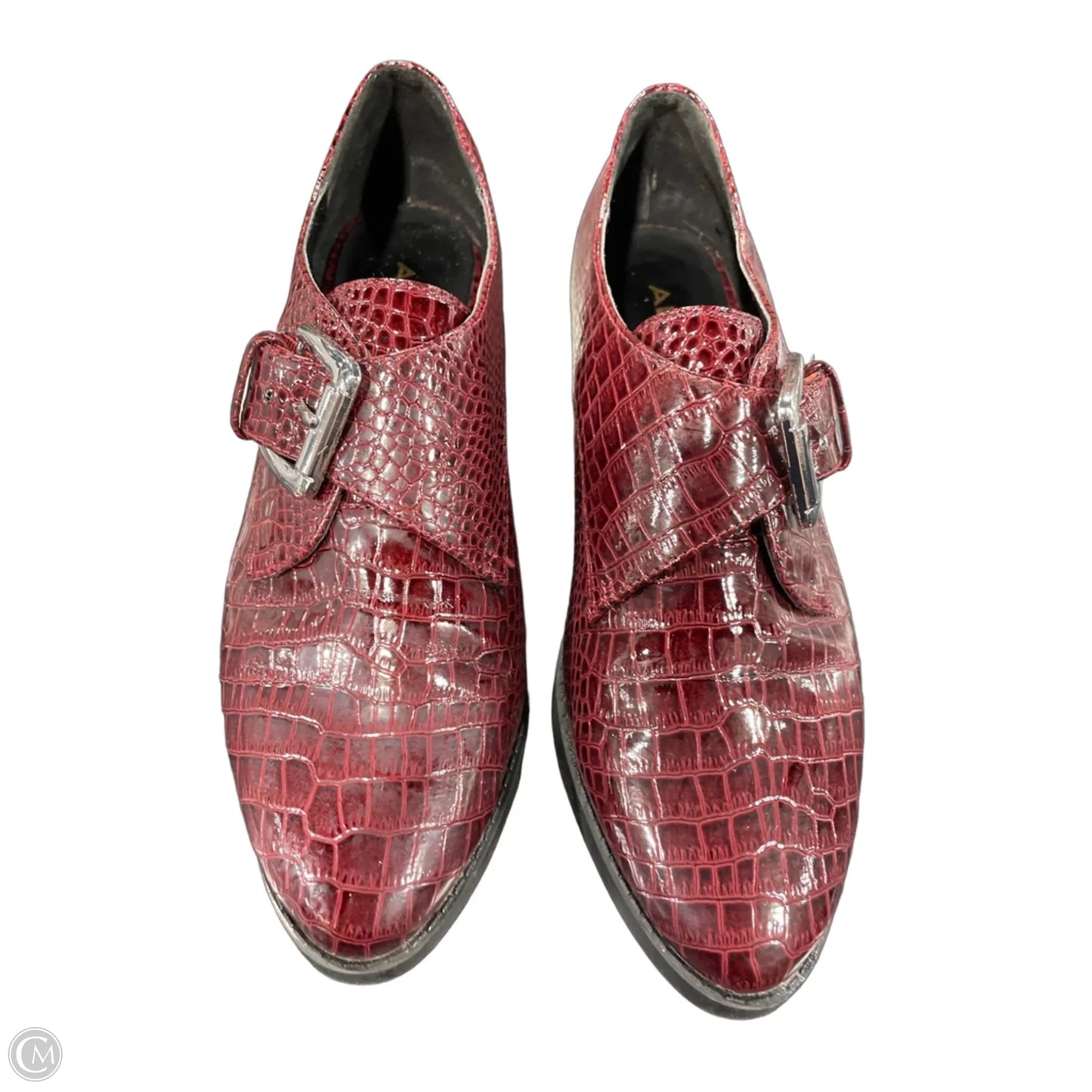 Shoes Heels Platform By Aldo In Maroon, Size: 6.5