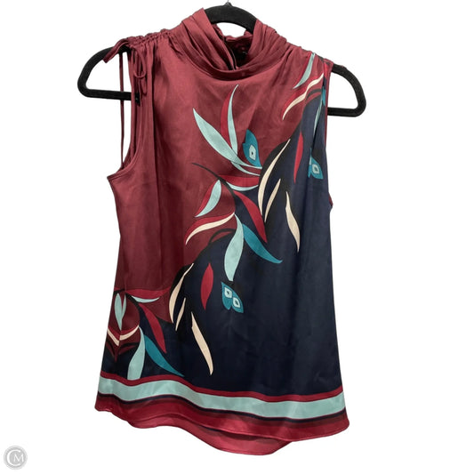 Blouse Sleeveless By White House Black Market In Multi-colored, Size: S