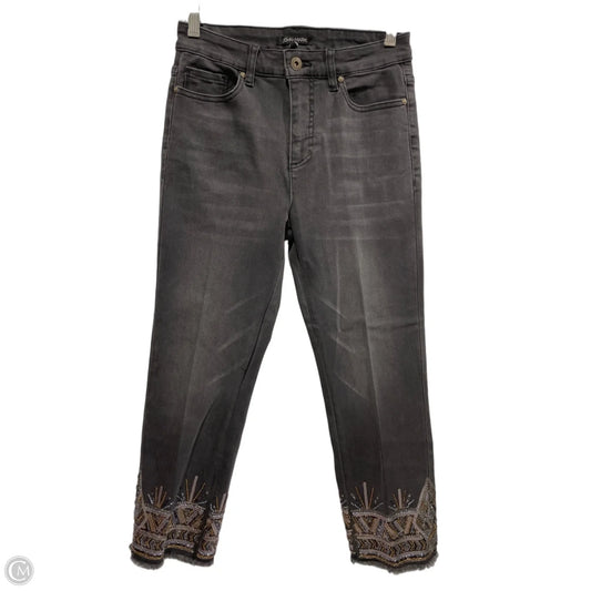 Jeans Cropped By John Mark In Black Denim, Size: 4p