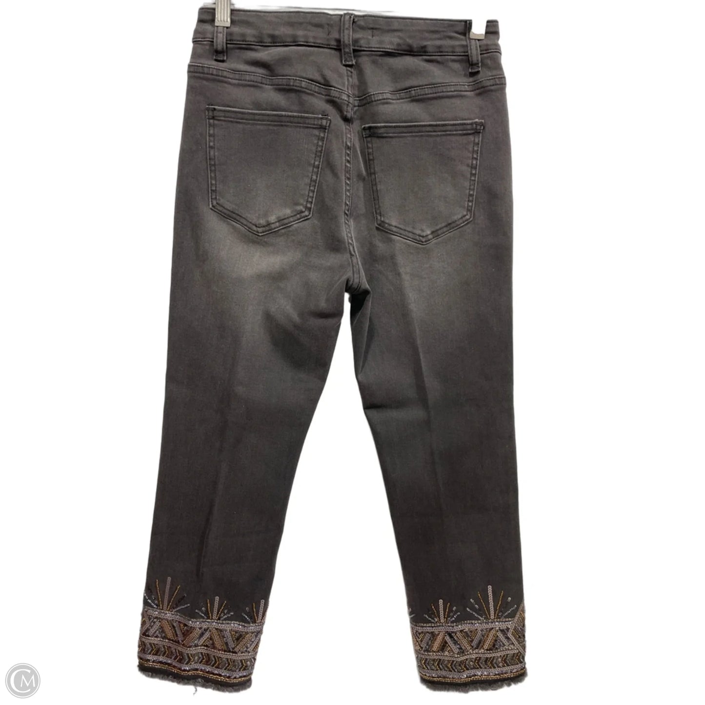 Jeans Cropped By John Mark In Black Denim, Size: 4p