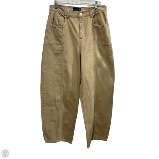 Jeans Wide Leg By Asos In Tan Denim, Size: 12