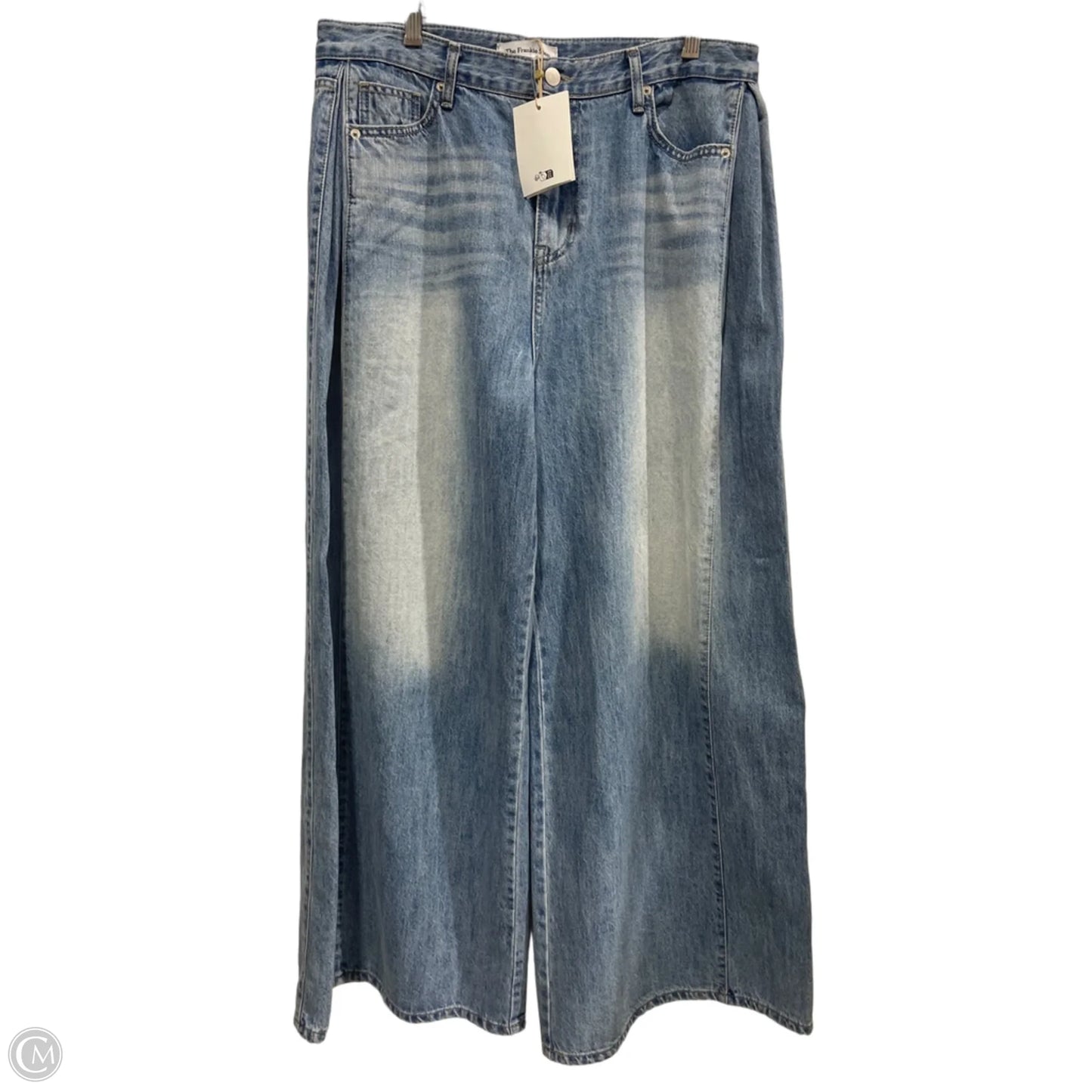 Jeans Wide Leg By Clothes Mentor In Blue Denim, Size: L