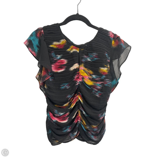Blouse Short Sleeve By Who What Wear In Multi-colored, Size: 6