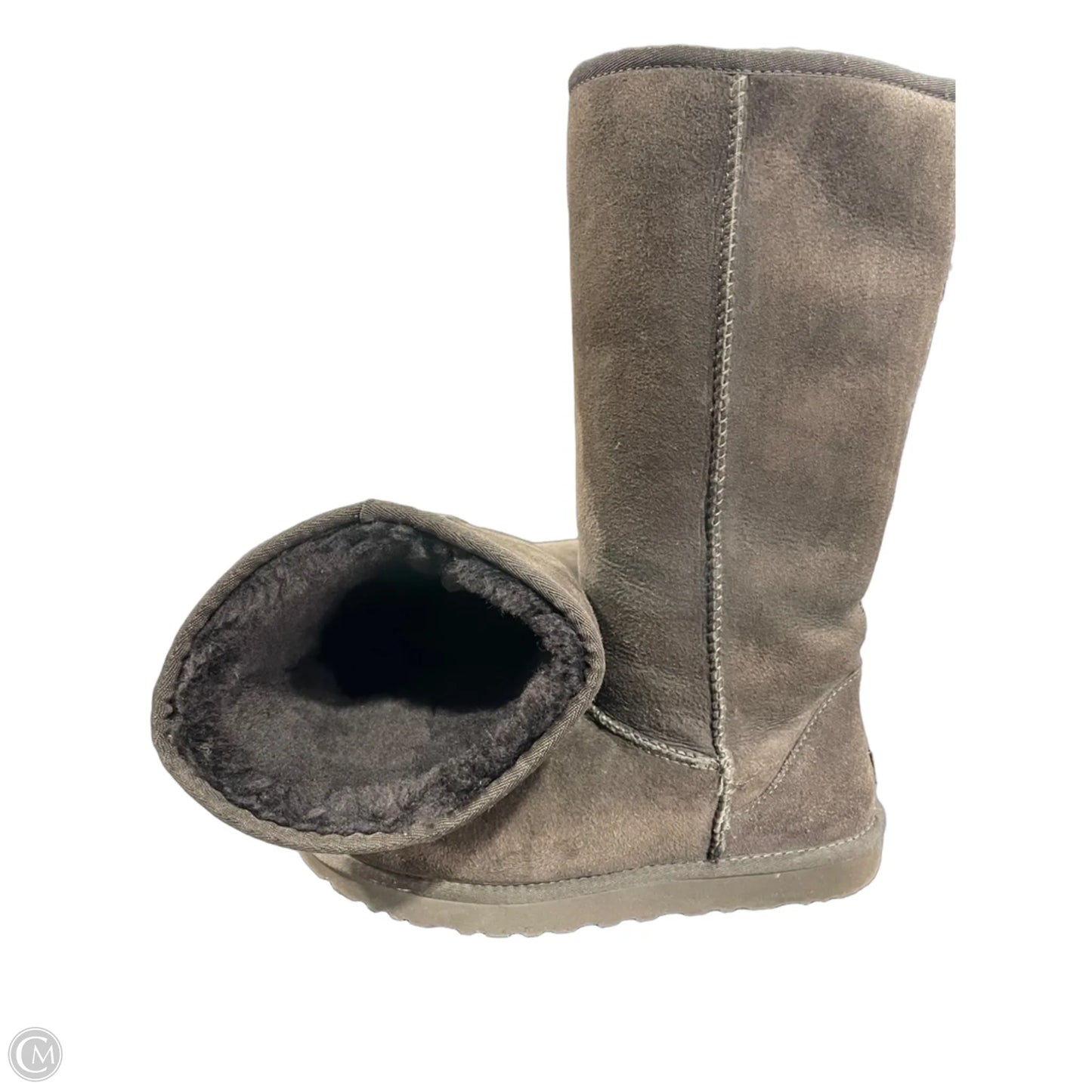 Boots Designer By Ugg In Brown, Size: 8
