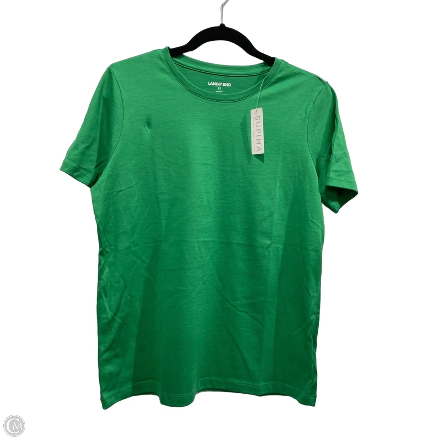 Top Short Sleeve Basic By Lands End In Green, Size: S