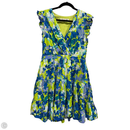 Dress Casual Midi By Taylor In Floral Print, Size: L