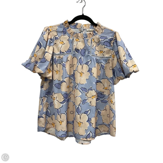 Blouse Short Sleeve By Jodifl In Floral Print, Size: M
